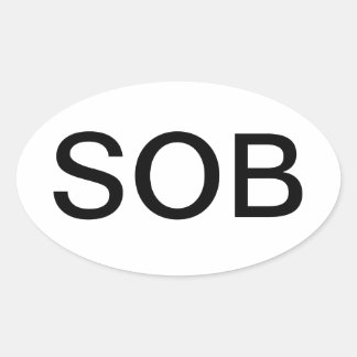 SOB 楕円形シール