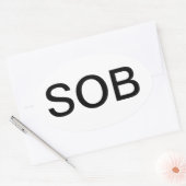 SOB 楕円形シール (封筒)