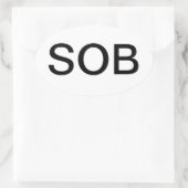 SOB 楕円形シール (バッグ)