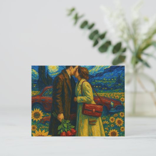 sob uma musa estrelada - under a starry muse ポストカード (スタンド正面)