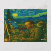 sob uma musa estrelada - under a starry muse ポストカード (裏面)