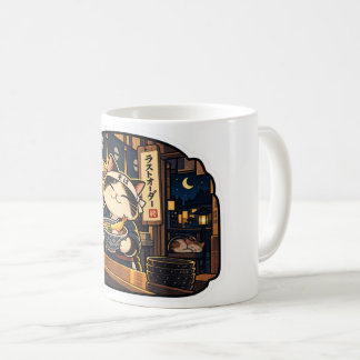Soba Shop Cat — Last Order Mug | Japanese Retro No コーヒーマグカップ