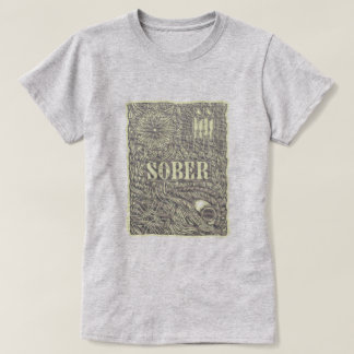 Soberエッチング詳細ポスターグラフィック Tシャツ