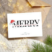 Soberメリー Christmas、Soberサポートミニマルクリスマス シーズンポストカード