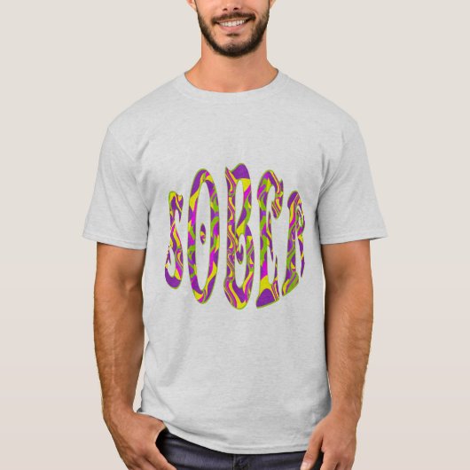 SOBERレトロ60のアーサイケデリックト Tシャツ (正面)