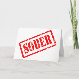Sober グランジ Stamp Sobrityリカバリカード カード
