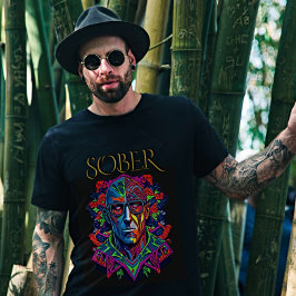 Sober - プログレッシブ ロック サイケデリック ポートレート Tシャツ