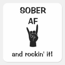 Sober AFステッカー、中毒の回復ステッカー