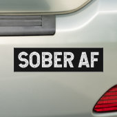 Sober AFソブリティおもしろいー引用文 バンパーステッカー (車上)