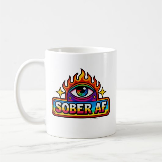 Sober AF -  コーヒーマグカップ (左)