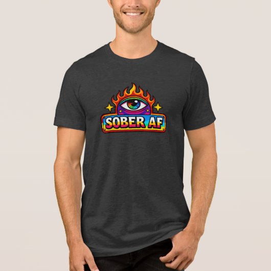 Sober AF -  トライブレンドＴシャツ (正面)