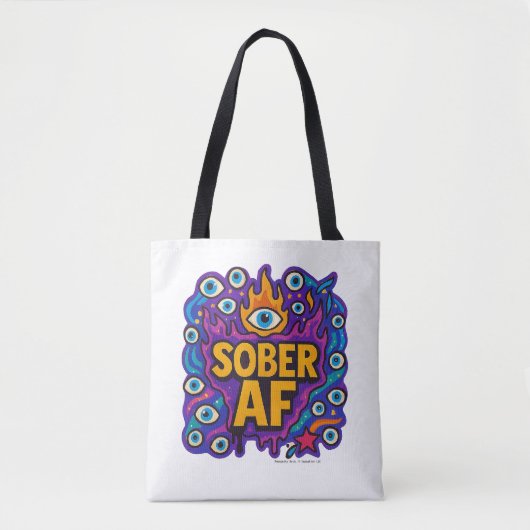 Sober AF - トートバッグ (正面)