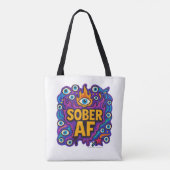 Sober AF - トートバッグ (裏面)