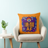 Sober AF - Chinese - Throw Pillow クッション (椅子)