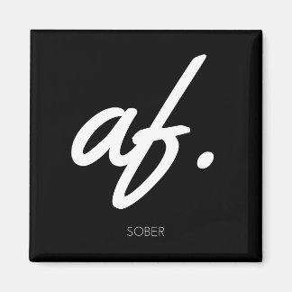 Sober AF - Sober Gives男性女性 マグネット
