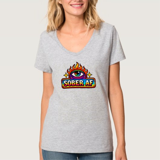 Sober AF -  Tシャツ (正面)