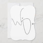 Sober and Elegant Wedding invitation 招待状 (裏面)