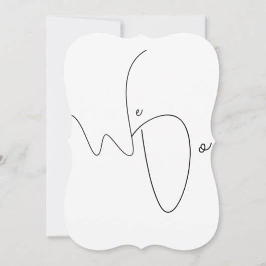 Sober and Elegant Wedding invitation 招待状 (裏面)