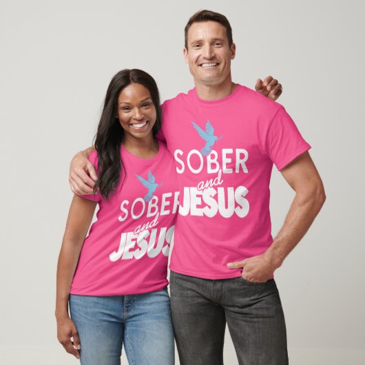 Sober And Jesus Christian Sobriety Present Tシャツ (ユニセックス)