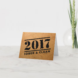 Sober & Clean 2017 (贈答品/中毒がない) カード
