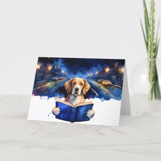 Sober Dog読の大読書復興の記念日 カード (正面)