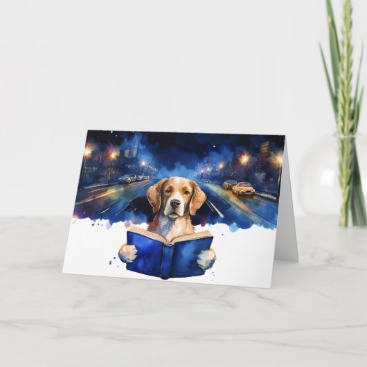 Sober Dog読の大読書復興の記念日 カード (正面)