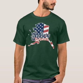 Sober In AlaskaヴィンテージテクスチャTシャツ Tシャツ