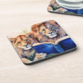 Sober Lionプライド読の大書回復 コースター (左側)