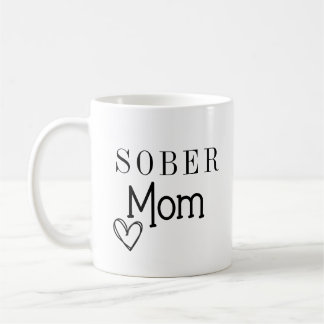 Sober Mom Coffee Mug, Addiction Recovery コーヒーマグカップ