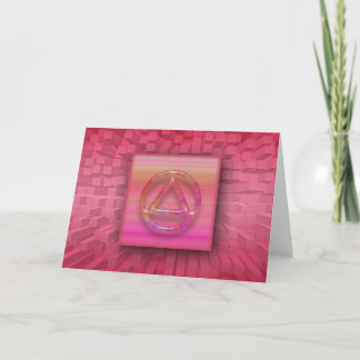 Sober Recovery Circleと三角形12ステップカード カード