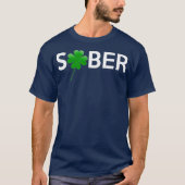 Sober Saint Patricks Day Alcoholics AA NA 12 Tシャツ (正面)