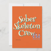 Sober Skeleton Crew | ハロウィン・ソバー・パーティー 招待状 (正面)