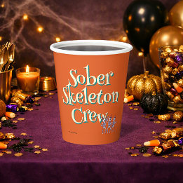 Sober Skeleton Crew | ハロウィン・ソバー・パーティー 紙コップ