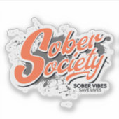 Sober Society Sticker シール (正面)