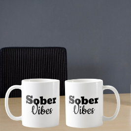 Sober Vibes - Sobriityやる気を起こさせる Recovery Gift コーヒーマグカップ