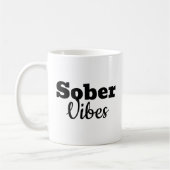 Sober Vibes - Sobriityやる気を起こさせる Recovery Gift コーヒーマグカップ (左)