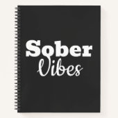 Sober Vibes - Sobriityやる気を起こさせる Recovery Gift ノートブック (正面)