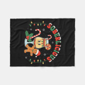 Soberlicious Sober Funny Sobriety Recovery Aa Na H フリースブランケット (正面(横))