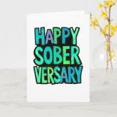 Soberversaryカード 5x7" サイズの封筒付き カード (黄色い花)