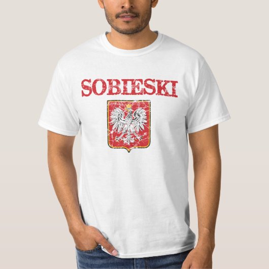 Sobieskiの姓 Tシャツ (正面)