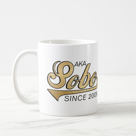 Sobo Mug 「AKA Sobo Since...」 コーヒーマグカップ (左)