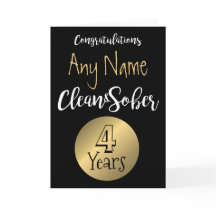 Sobrietyカード12、12回のSober Berthday