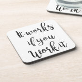 Sobriety 12ステップ回収引用文ギフトシーブル コースター (左側)