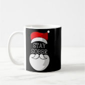 Sobriety Celebration Soberversary Christmas Stay S コーヒーマグカップ (左)