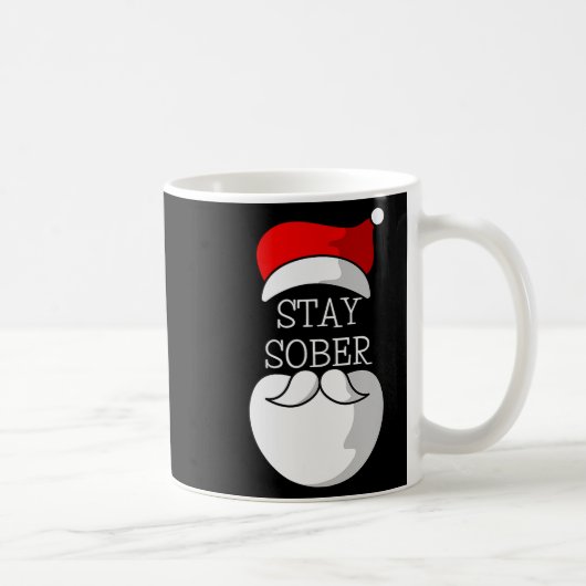 Sobriety Celebration Soberversary Christmas Stay S コーヒーマグカップ (右)