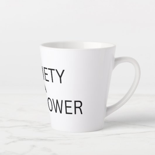 Sobriety Is A Superpower Tall Latte Mug カフェラテマグ (右)