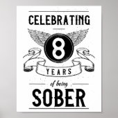 Sobriityギフト回復記念日8年Sober ポスター (正面)
