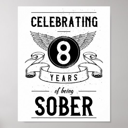Sobriityギフト回復記念日8年Sober ポスター (正面)