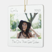 Sobriity写真モダンエレガントミニマルSober Gift セラミックオーナメント (左)