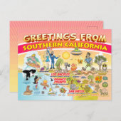 Socalからの日付の挨拶を保存する ポストカード (正面/裏面)